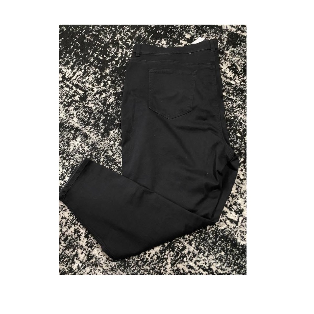 WOMENS Black Terra & Sky 26 W Petite skinny pants Jegging material NWT